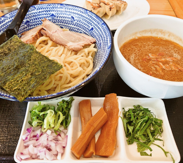 「海老つけ麺＋餃子３個」@RAMEN YAMADAの写真
