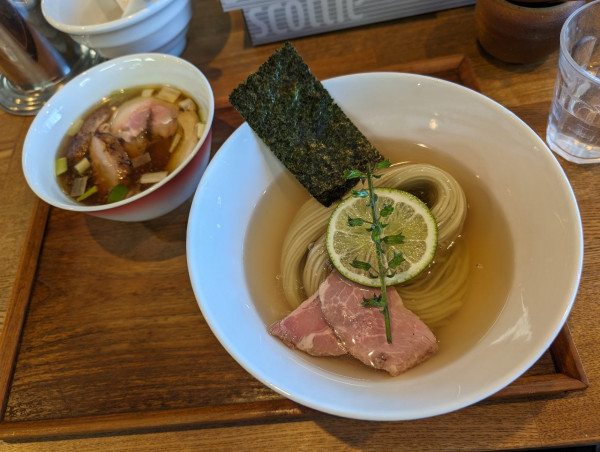 「昆布水つけめん 醤油 並」@YOKOKURA STOREHOUSEの写真