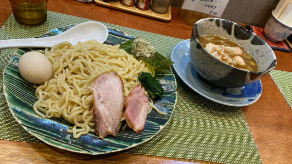 「味玉醤油つけめん ¥1,060 ワンタン ¥270」@らーめん 梶原の写真