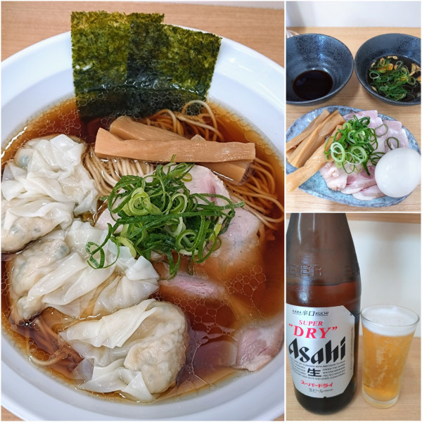 「ワンタン醤油らぁ麺 ￥950」@らぁ麺NOBU 川越店の写真