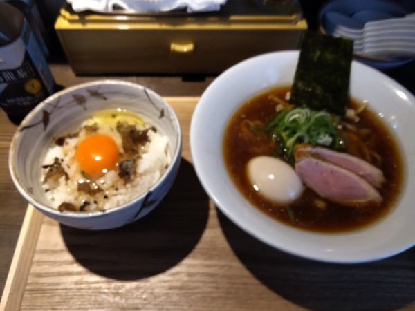 「最上鴨中華蕎麦(醤油) 1000円」@鴨出汁中華蕎麦 麺屋yoshikiの写真