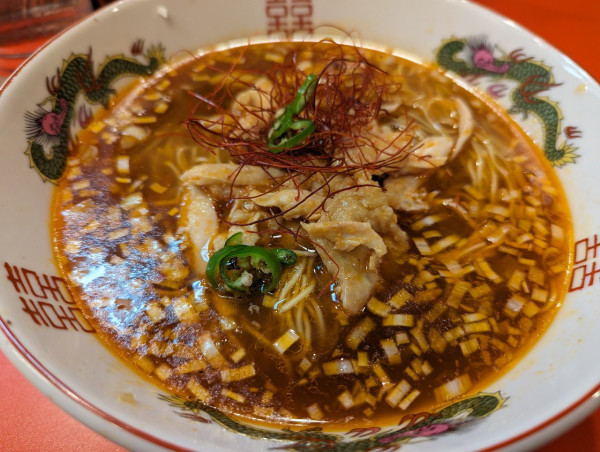 「辛い鶏そば」@中華そば餃子 タンポポの写真