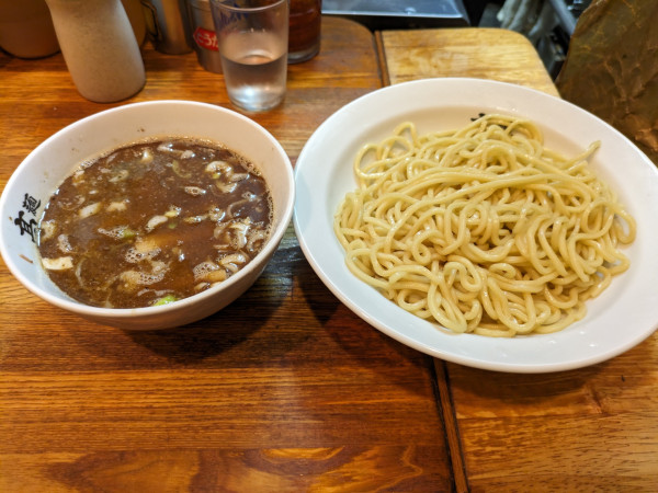 「半肉入りつけそば」@麺 髙はしの写真
