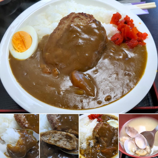 「ハンバーグカレー　1100円」@辰巳庵の写真