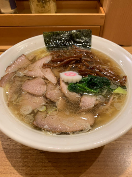 「塩半チャーシュー＋メンマ」@長岡食堂 横浜西口店の写真