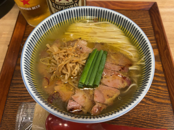 「“炙り焼き“肉そば（塩）」@キッチンきらくの写真