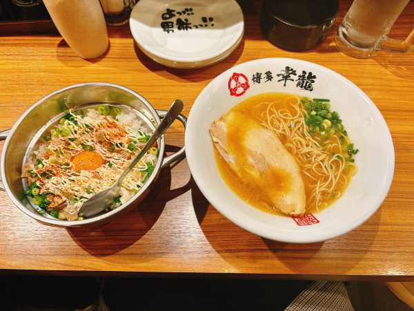 「ラーメン金＋おっとこめし」@幸龍の写真