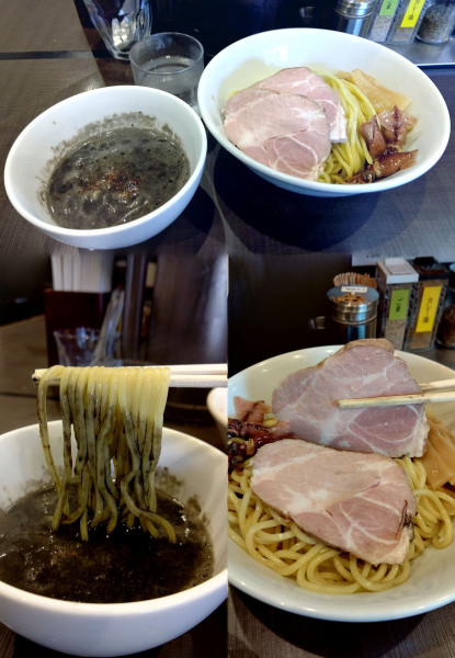 「限定『イカスミつけめん 大盛(¥1120)』」@麺屋 りゅうの写真