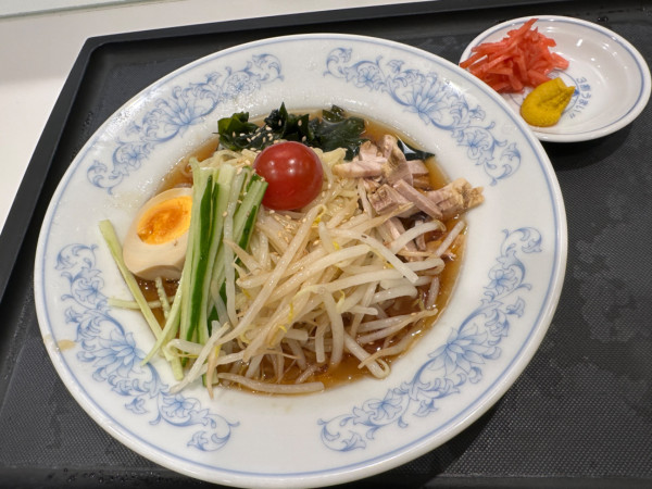 「冷し中華（並盛・1玉）750円」@ぎょうざの満洲 イーサイト高崎店の写真