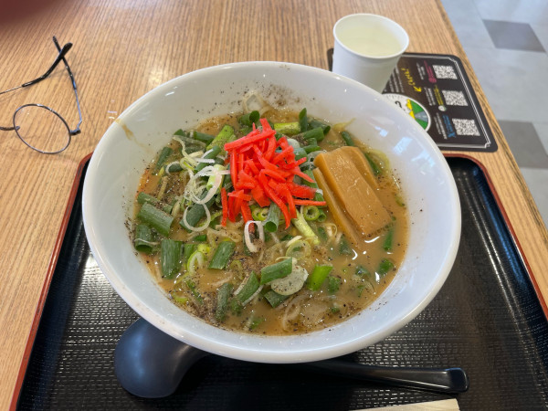 「青ネギラーメン」@上信越道甘楽PA（上り線）スナックコーナーの写真