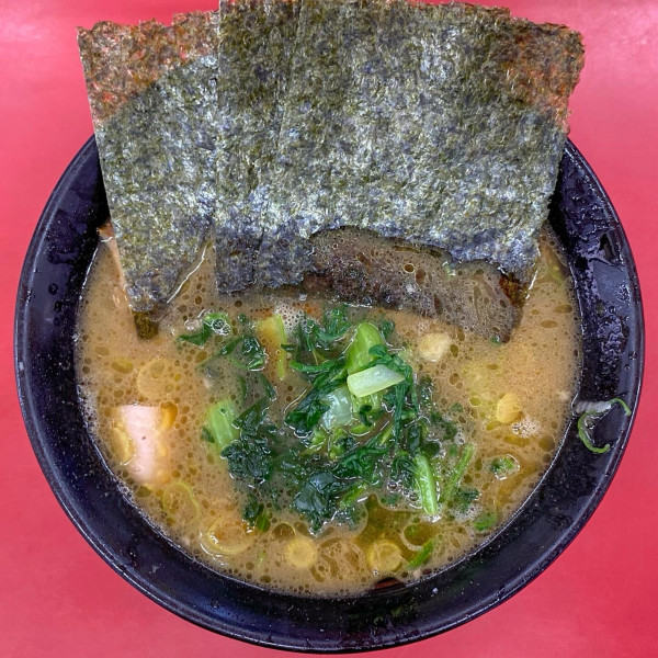 「並盛ラーメン（麺少なめ）¥700」@上越家の写真