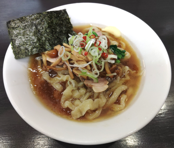 「【限定】合法キノコの冷しラーメン ￥1100」@自家製手打ち麺 禿の写真