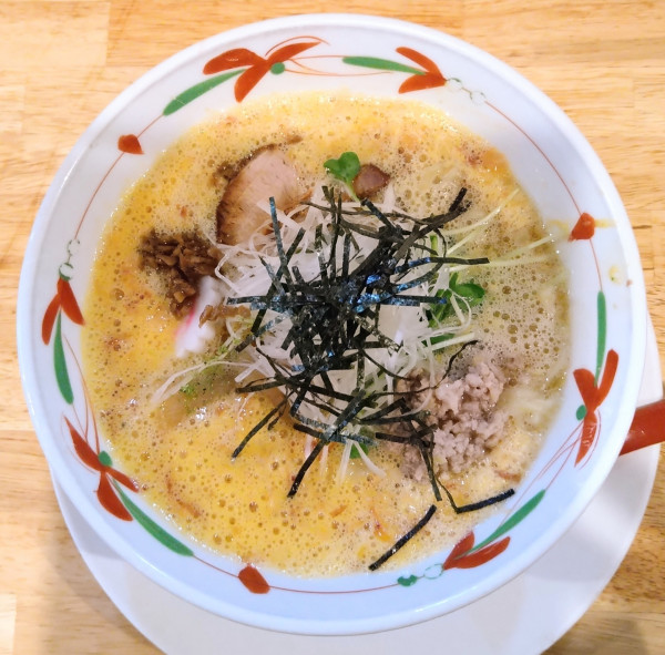 「納豆らーめん(太麺)＋皿ワンタン」@らーめん天神下 大喜の写真