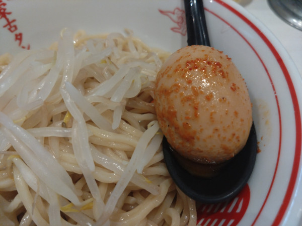 「冷やし味噌らーめん 北極味玉、３倍」@蒙古タンメン 中本 高田馬場店の写真