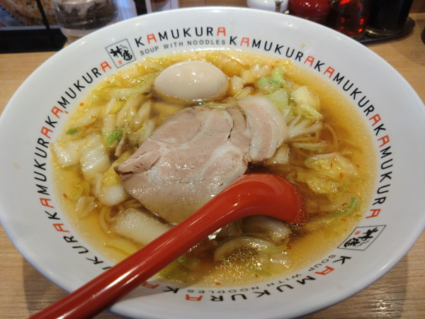 「煮玉子ラーメン」@どうとんぼり神座 東京ドームシティ店の写真