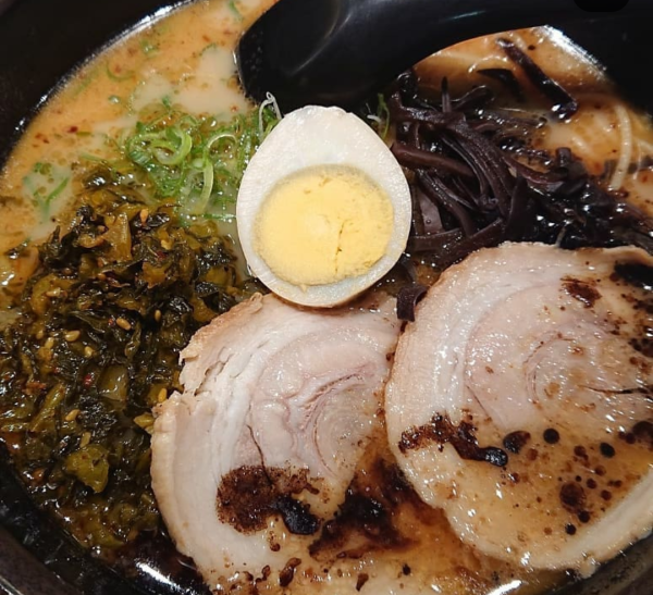 「阿蘇高菜ラーメン」@ラーメン くすのきの写真