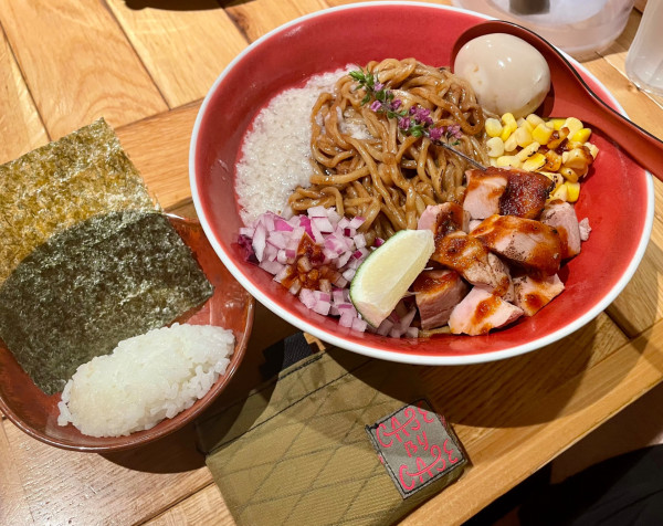 「味噌和え麺（追い飯付き）」@味噌らーめん 柿田川ひばり 恵比寿本店の写真