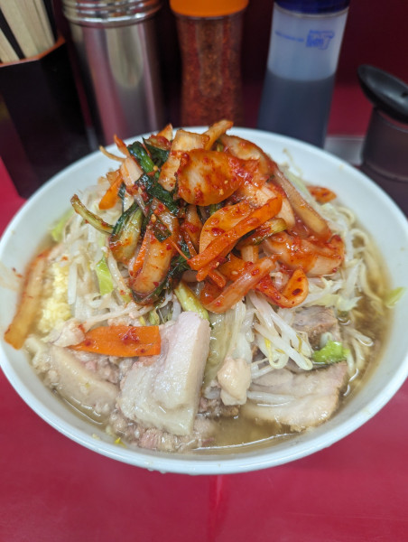 「大ラーメン+SUPERキムチ」@ラーメン二郎 湘南藤沢店の写真