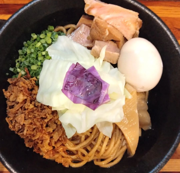 「味玉海老油そば」@鮮魚らーめん 五ノ神水産の写真