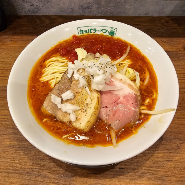 「トマトらーめん」@トマトラーメン カッパハウス 国分寺店の写真