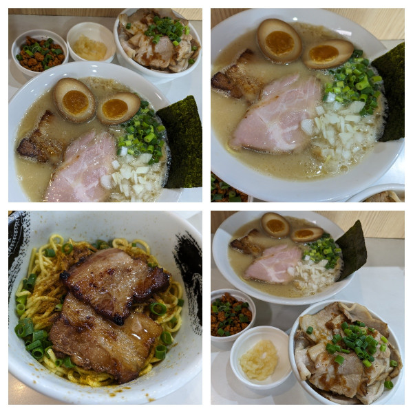 「濃厚塩ラーメン➕チャーシュー丼➕辛挽肉」@麺屋 扇 SENの写真