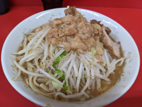 「小ラーメン（麺半分）」@ラーメン二郎 一橋学園店の写真