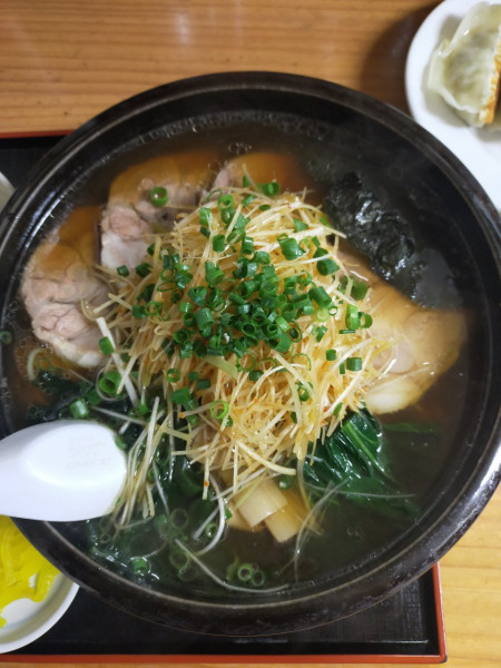 「ネギチャーシューめん¥1,150大盛り¥150」@中華らーめん 天宝の写真