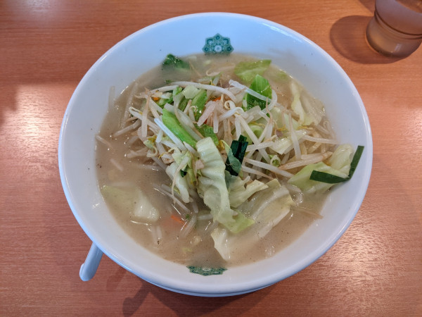 「野菜たっぷりタンメン：570円」@日高屋 飛田給北口店の写真