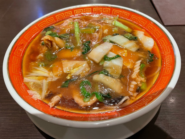 「五目とろみ麺¥1,430」@紅虎餃子房 新千歳空港店の写真