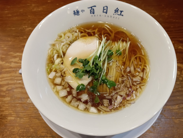 「朝ラーメン・醤油（¥500)」@麺や百日紅の写真