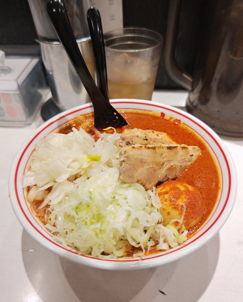 「北極ラーメン辛さ10倍+α」@蒙古タンメン 中本 町田店の写真