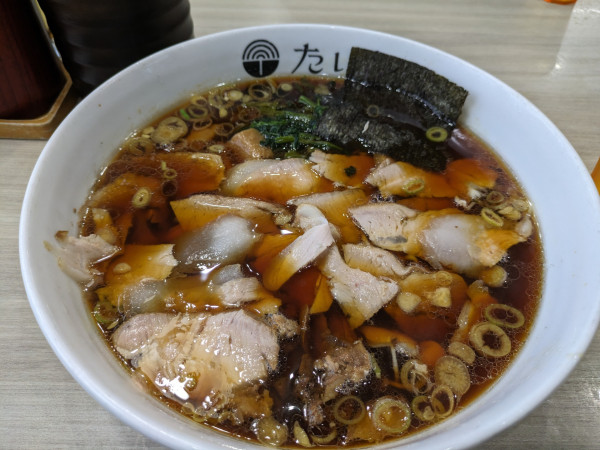 「正油チャーシュー(大盛り)1350円」@ラーメン たいちの写真