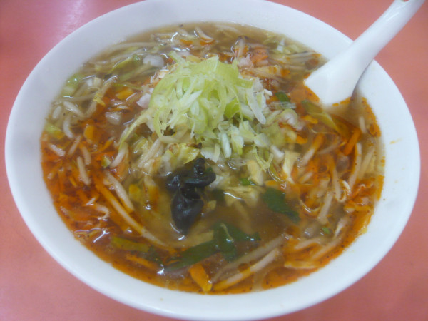 「野菜ラーメン（辛口）」@中華 長陽の写真