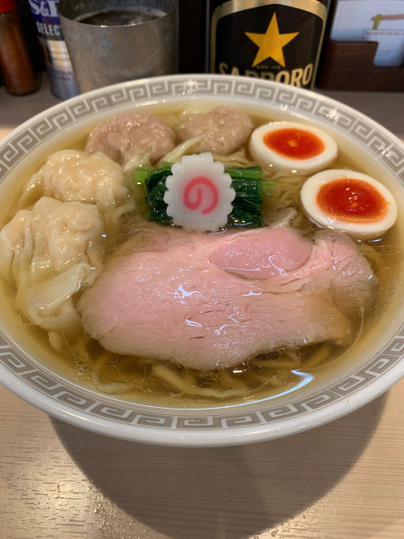 「全部入り白だしラーメン」@キング製麺の写真