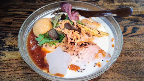 「【限定】海老とトウモロコシの冷やし」@麺場voyageの写真