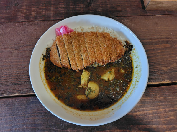 「カツカレー1000円」@CURRY COFFEE モンクスの写真