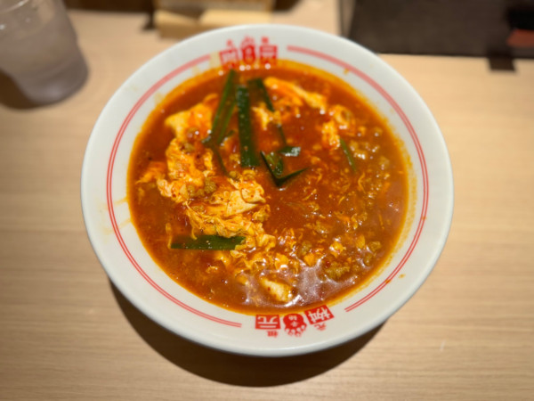 「トマト辛麺レディース(2辛こんにゃく麺ニンニク少なめ)」@辛麺屋 桝元 明大前店の写真