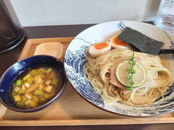 「味玉昆布水つけ麺　正油　大盛」@KUMAGAYA RAMEN STANDの写真