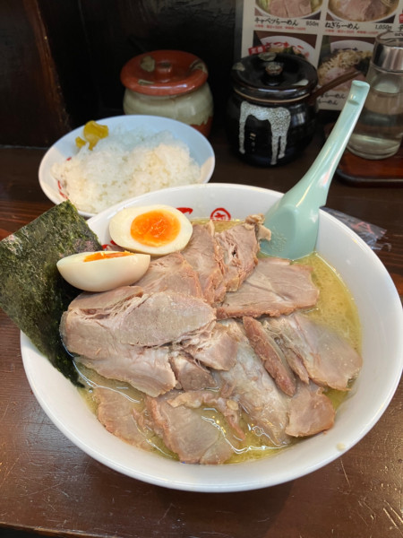 「チャーシュー麺ダブル　ライス」@さつまっこ 平和島店の写真