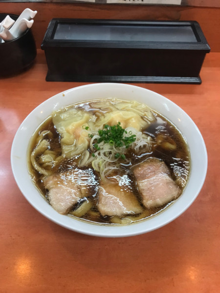 「海老ワンタンメン濃口麺大盛 1,150円」@日陰の写真