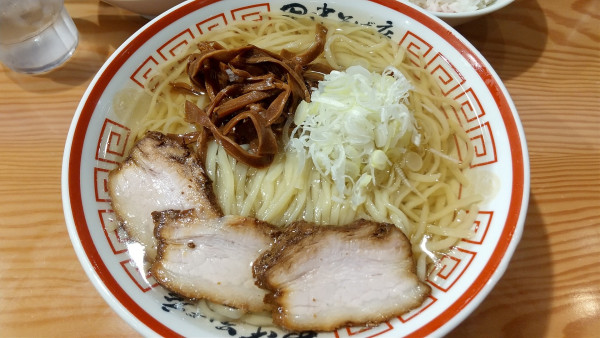 「夏季限定 冷かけ中華そば 大盛 ライス」@田中そば店 東京オペラシティ店の写真