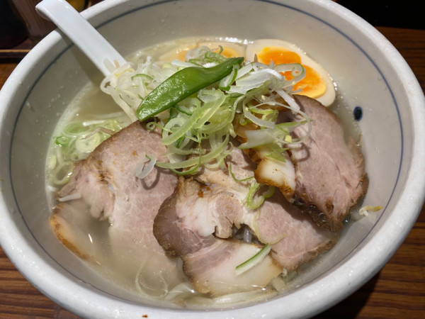 「赤坂もり（塩）＋炒飯（小）＋餃子3個」@赤坂一点張の写真