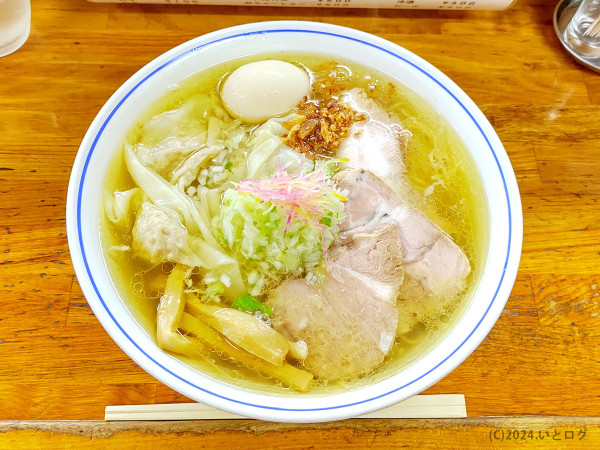 「塩まるとくらーめん 大盛り」@支那そば 福々亭の写真