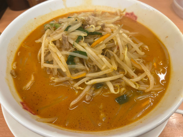 「秘伝の辛味噌ラーメン大盛680円」@日高屋 八王子南口店の写真