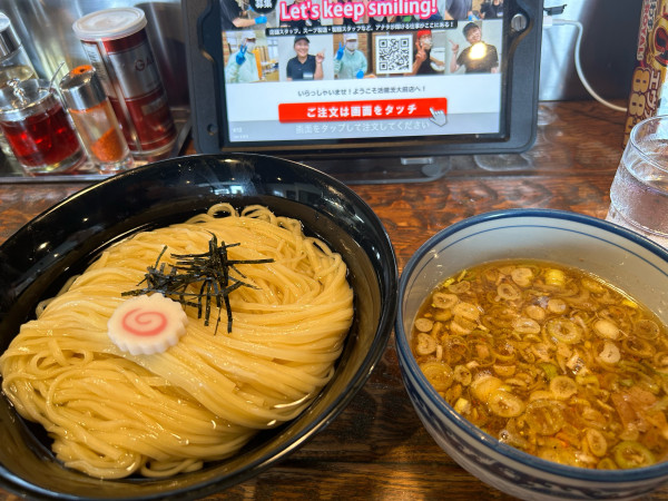 「【期間限定】昆布水の清湯つけ麺950円、大盛り50円」@つけめん・らーめん 活龍 茨大前店の写真