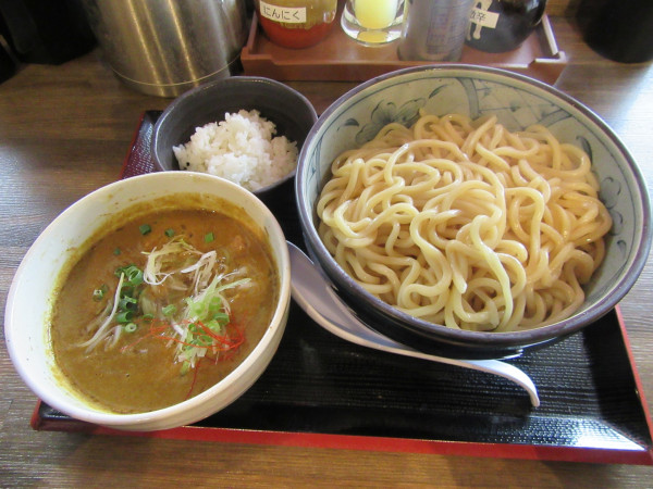 「濃厚カレーつけそば(1050円)+ダイブめし60円」@つけそば九六 龍ケ崎店の写真