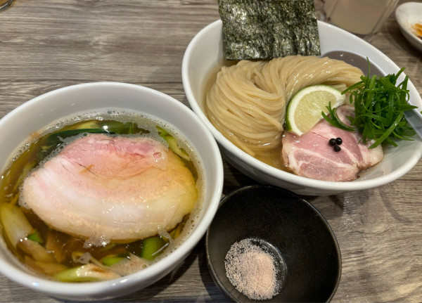 「醤油つけ麺」@だれやめやの写真