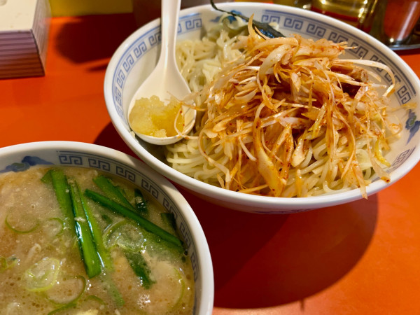 「つけめん 大盛  TP 辛ネギ  ニンニク」@本格的豚骨そば まりぼの写真