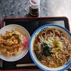 かきあげそば+小ライス440+100円