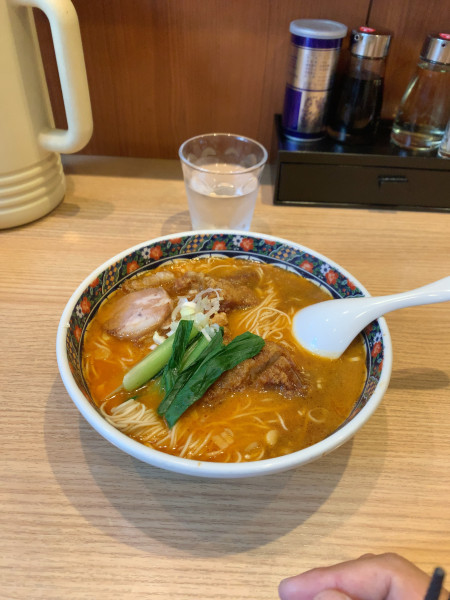 「排骨担々麺　中辛　カタ」@寿限無担々麺 上野店の写真